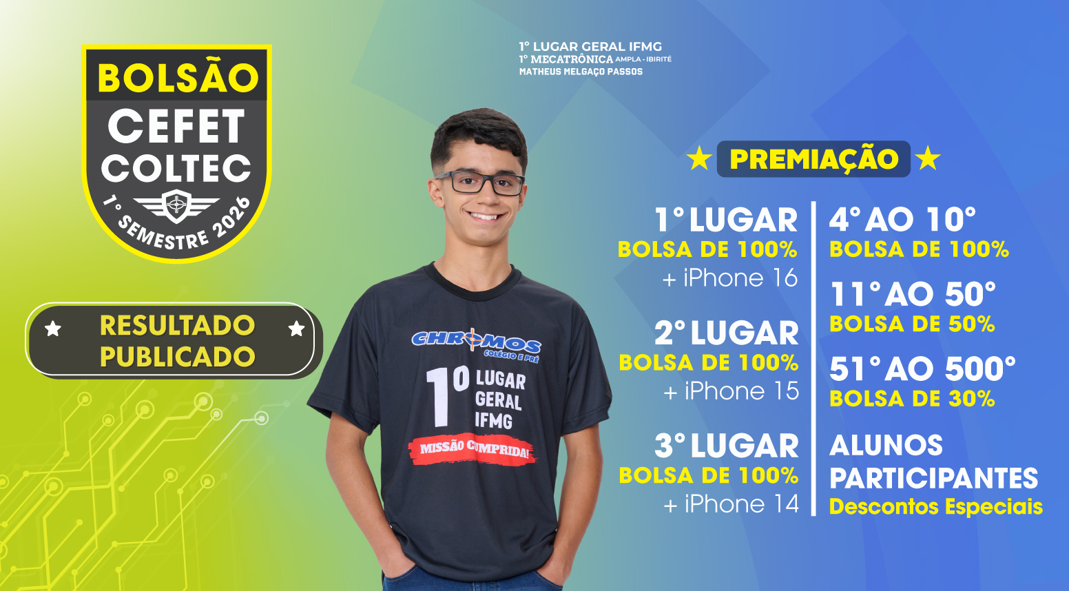 RESULTADO BOLSÃO CEFET/COLTEC